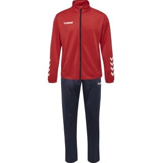hummel Training Suit hmlPROMO Poly (Jacket and Trousers) Red/Navy Men
