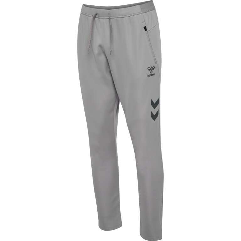 hummel Training Trousers hmlCIMA 2.0 Pants (recycled Polyester, with zip pockets) long grey Men's