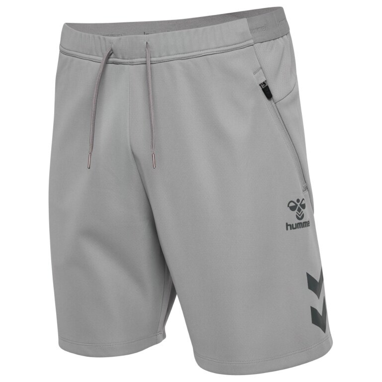 hummel Training Shorts hmlCIMA 2.0 (recycled polyester, with zip pockets) short grey men's