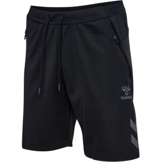 hummel Training Shorts hmlCIMA 2.0 (recycled polyester, with zip pockets) short black men's