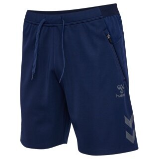 hummel Training Shorts hmlCIMA 2.0 (recycled polyester, with zip pockets) short navy blue men's