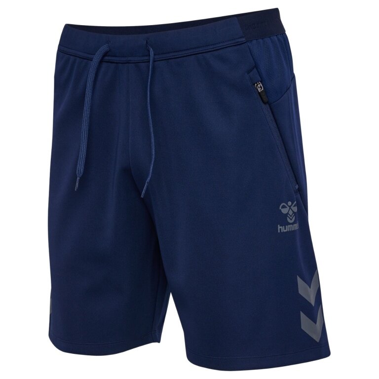 hummel Training Shorts hmlCIMA 2.0 (recycled polyester, with zip pockets) short navy blue men's
