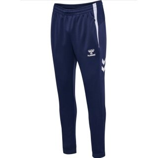 hummel Training Trousers hmlLEAD 2.0 Track Pant (recycled Polyester, with zip pockets) long navy blue men's