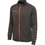 hummel Sport training jacket hmlAUTHENTIC Poly Zip (knitted polyester, with zip pockets) asphalt grey children