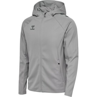 hummel Training Jacket hmlCIMA 2.0 Zip Hoodie (recycled Polyester, with hood) grey Men's