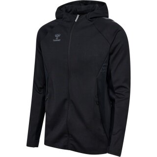 hummel Training Jacket hmlCIMA 2.0 Zip Hoodie (recycled Polyester, with hood) black Men's