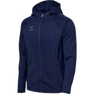 hummel Training Jacket hmlCIMA 2.0 Zip Hoodie (recycled Polyester, with hood) navy blue Men's