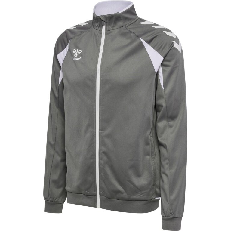 hummel Training Jacket hmlCORE 2.0 Track Zip (100% recycled Polyester) grey/white Men's