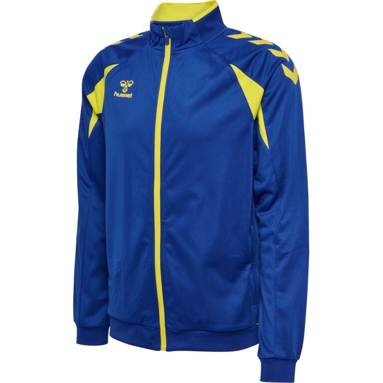 hummel Training Jacket hmlCORE 2.0 Track Zip (100% recycled Polyester) blue/yellow Men's