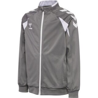hummel Training Jacket hmlCORE 2.0 Track Zip (100% recycled Polyester) grey/white boys