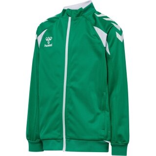 hummel Training Jacket hmlCORE 2.0 Track Zip (100% recycled Polyester) green/white boys
