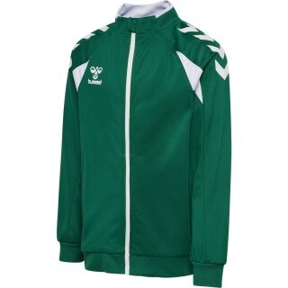 hummel Training Jacket hmlCORE 2.0 Track Zip (100% recycled Polyester) dark green/white boys
