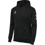 Hummel Training Jacket hmlGO 2.0 Chevron Full-Zip Hoodie (Cotton, with Hood) Black Men's