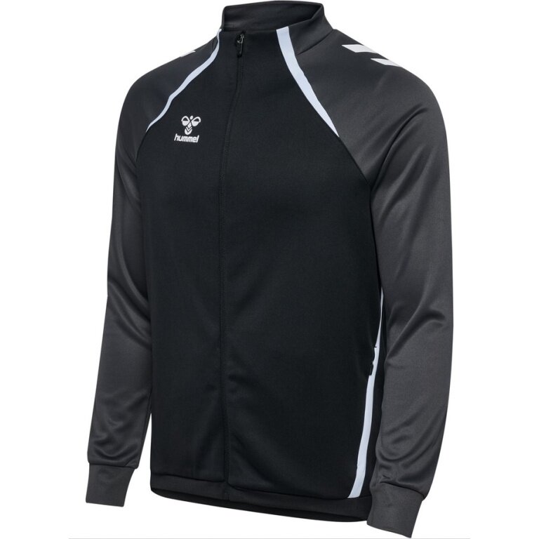 Hummel Training Jacket hmlLEAD 2.0 Track Zip (high breathability) black/asphalt grey men's