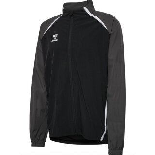 Hummel Training Jacket hmlLEAD 2.0 Woven Full Zip (recycled Polyester) black/asphalt grey Men's