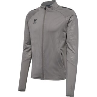 Hummel training jacket hmlPRO Training Zip (recycled polyester, quick-drying) grey men's