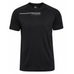 Hummel Sport T-shirt hmlCOURT Light Weight (breathable, quick-drying) black/light grey men's