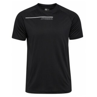 Hummel Sport T-shirt hmlCOURT Light Weight (breathable, quick-drying) black/light grey men's