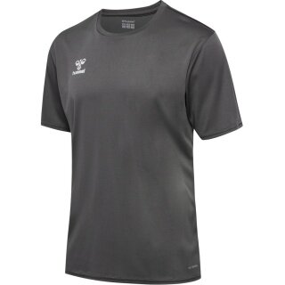 hummel Sport T-shirt hmlESSENTIAL (100% recycled Polyester) Short Sleeve Dark Grey Men's