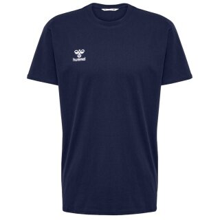 hummel Sport/Leisure T-shirt hmlGO 2.0 (Organic Cotton, Classic Design) Short Sleeve Navy Blue Men's