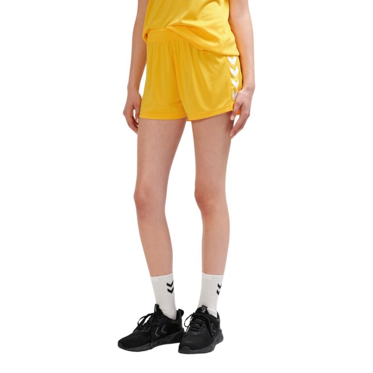 Hummel hmlCORE XK Poly Shorts (durable double knit, without side pockets) short yellow ladies