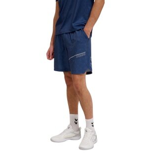 Hummel Sports Shorts hmlCOURT AOP Pocket Shorts (breathable, quick-drying) short navy blue men's