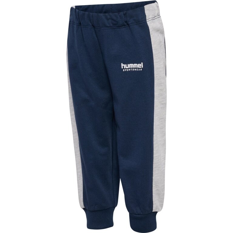 Hummel leisure jogging trousers hmlMINI Loose ADJ Waist Pant (organic cotton) long dark blue/grey toddlers