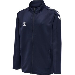 hummel Sport Training Jacket hmlCORE XK Poly Zip Sweat (Polyester sweat fabric, front zipper) navy blue Kids
