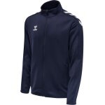 hummel Sport training jacket hmlCORE XK Poly Zip Sweat (polyester sweat fabric, front zipper) navy blue men