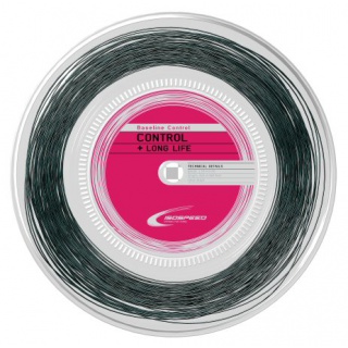 IsoSpeed Tennis String Baseline Control+LongLife (Control+Durability) black 200m roll