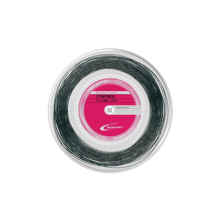 IsoSpeed Tennis String Baseline Control+LongLife (Control+Durability) black 200m roll