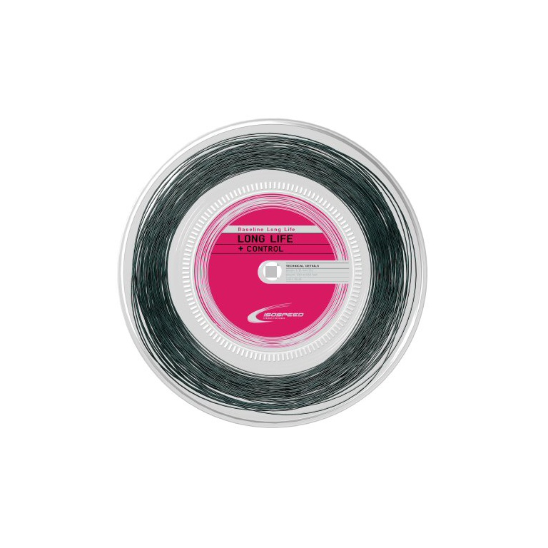 IsoSpeed Tennis String Baseline LongLife+Control (Durability+Control) black 200m roll