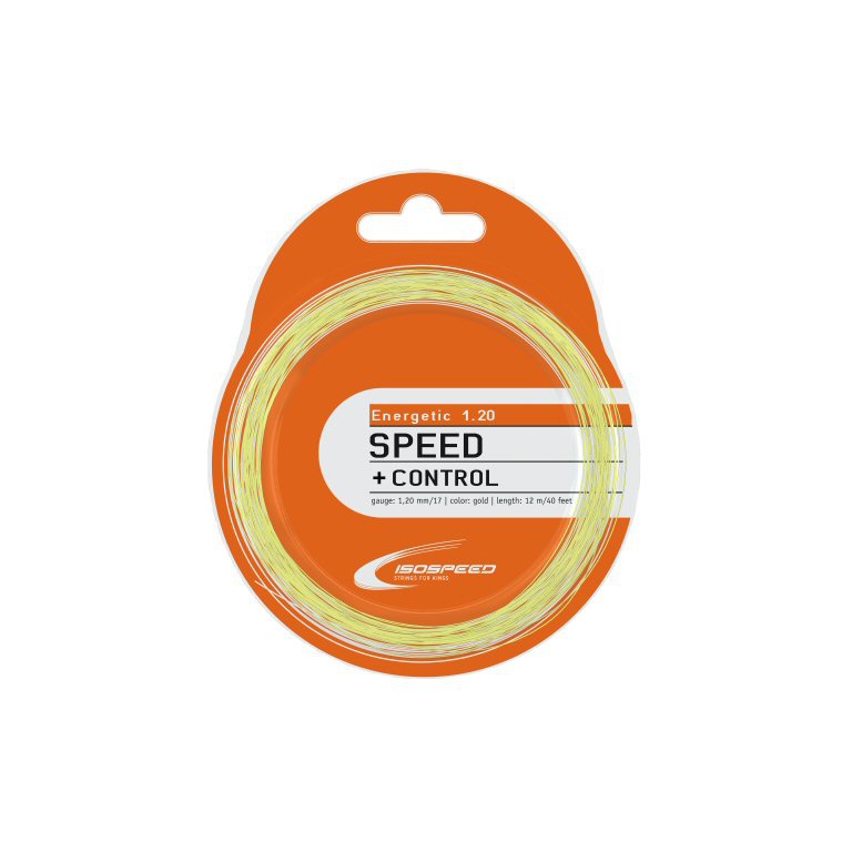 IsoSpeed Tennis String Energetic (Power+Control) yellow gold 12m Set