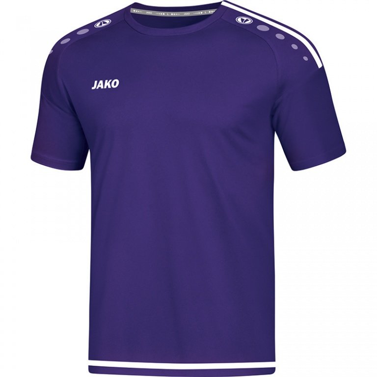 JAKO Sport T-shirt Jersey Striker 2.0 KA (100% Polyester Keep Dry) Short Sleeve Purple/White Boys