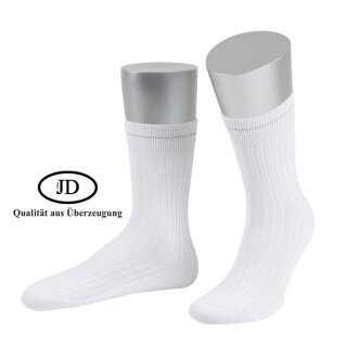 JD Work Socks Crew Doctor Socks with Thin Plush White - 1 Pair