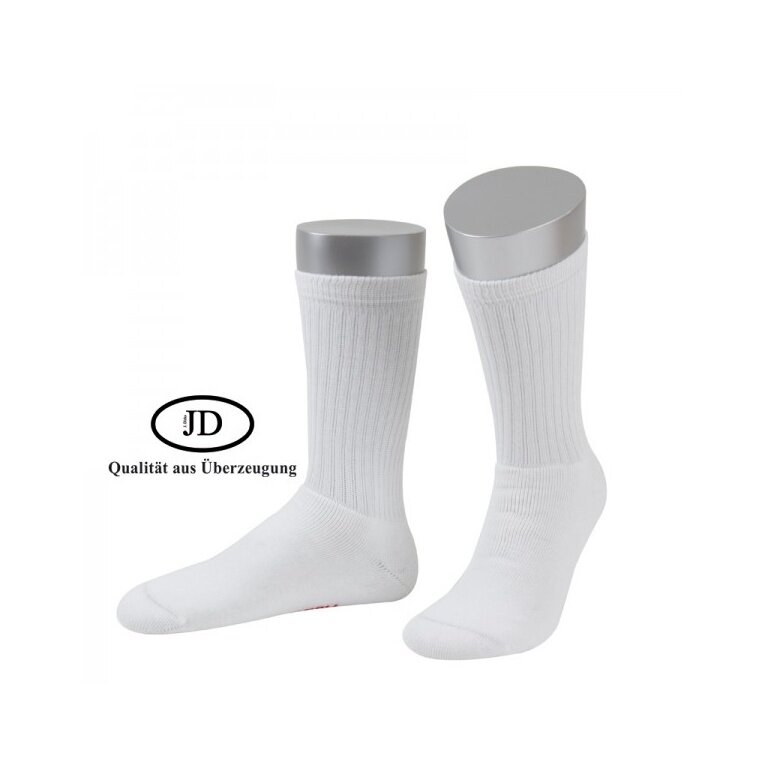 JD Tennis Sock Crew Classic white - 1 pair
