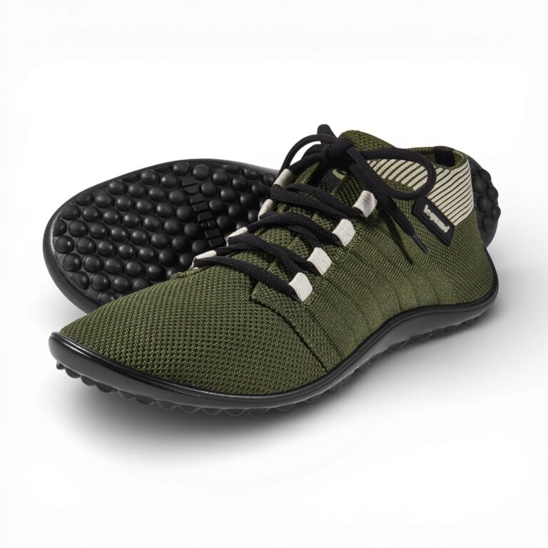 Leguano Barefoot Shoes Beat (flexible sole, pure barefoot feeling) olive