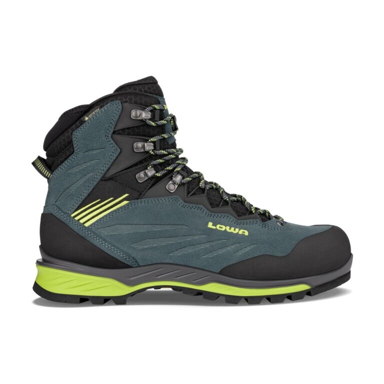 Lowa Hiking Shoes Cadin II Mid GTX (Approach, Waterproof) Steel Blue/Lime Men