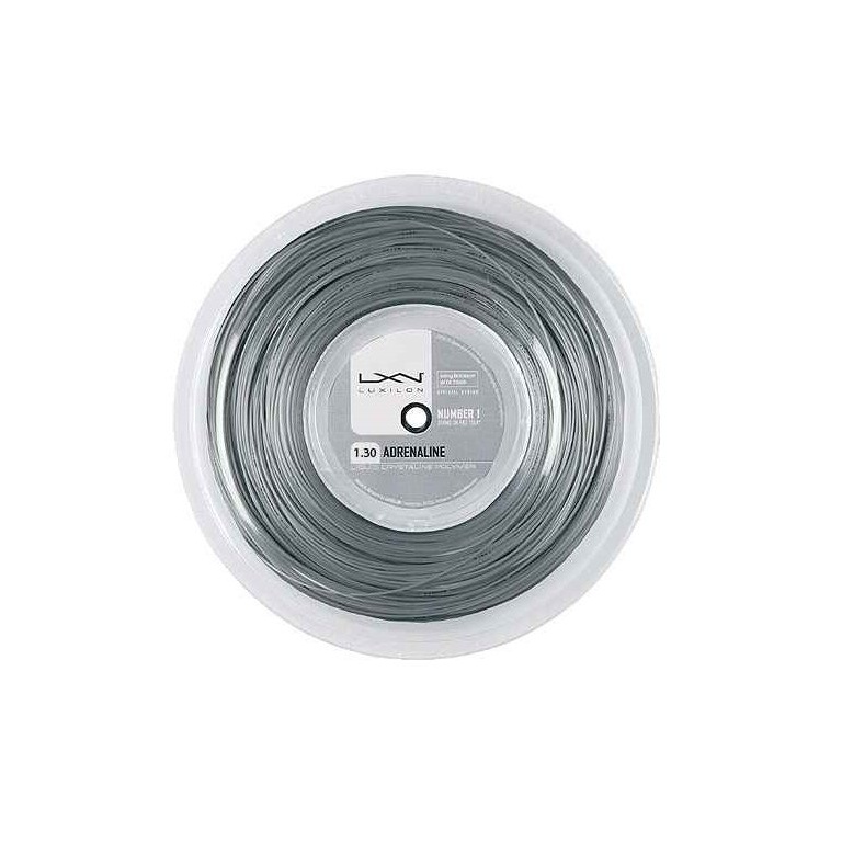 Luxilon Tennis String Adrenaline (Durability) silver 200m roll