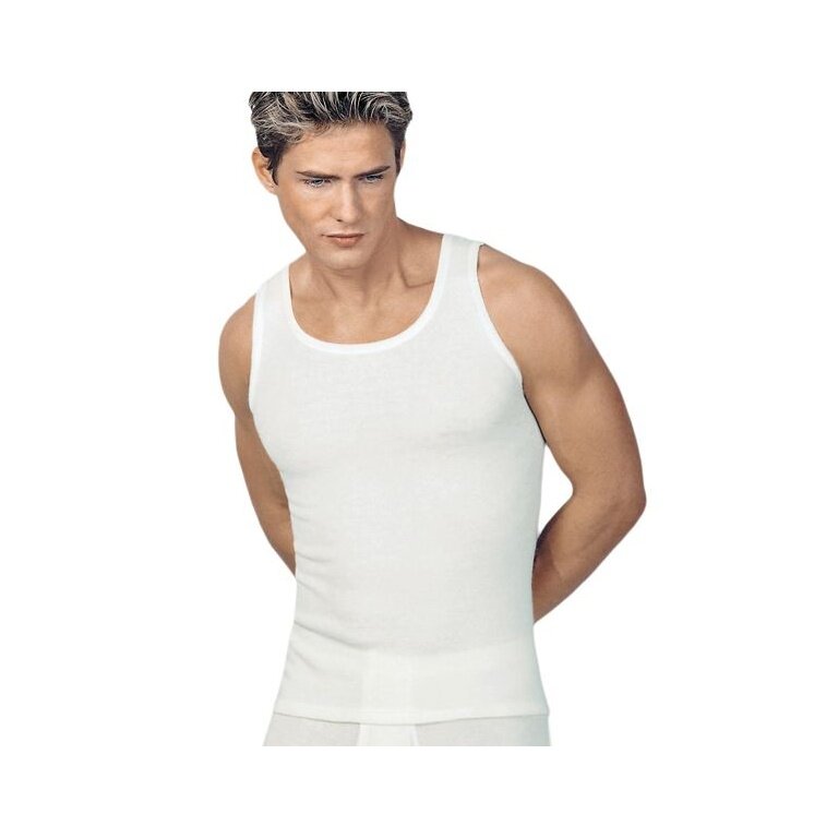 Medima Underwear Sleeveless Vest (40% Angora and Wool) White Men (Size XL-XXL)