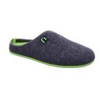 Nanga House Shoes Slippers Wool Slipper - 100% Merino Wool - grey/green (Size 41-42)