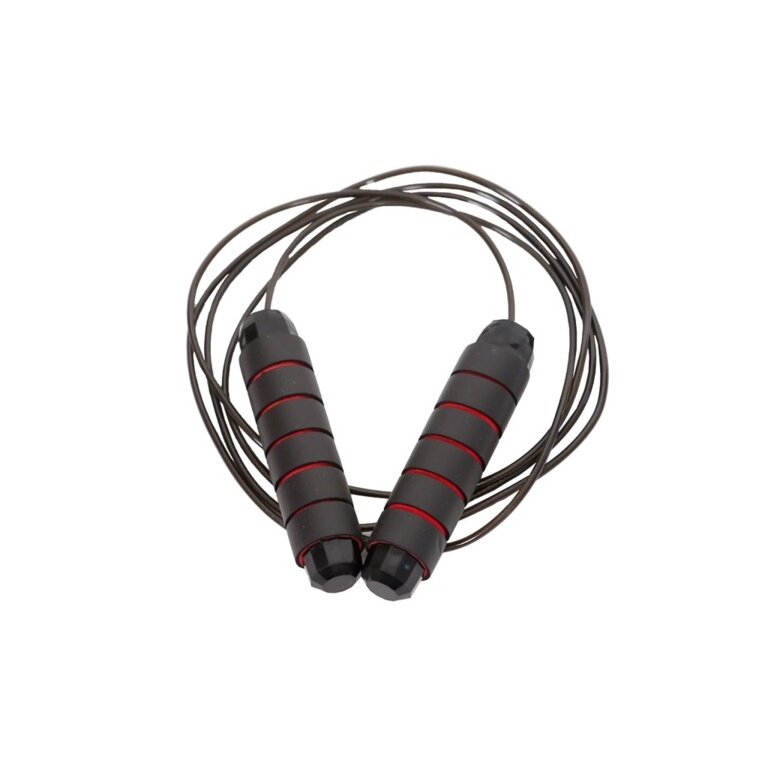 oko eco skipping rope with soft grips (3 meters) black/red