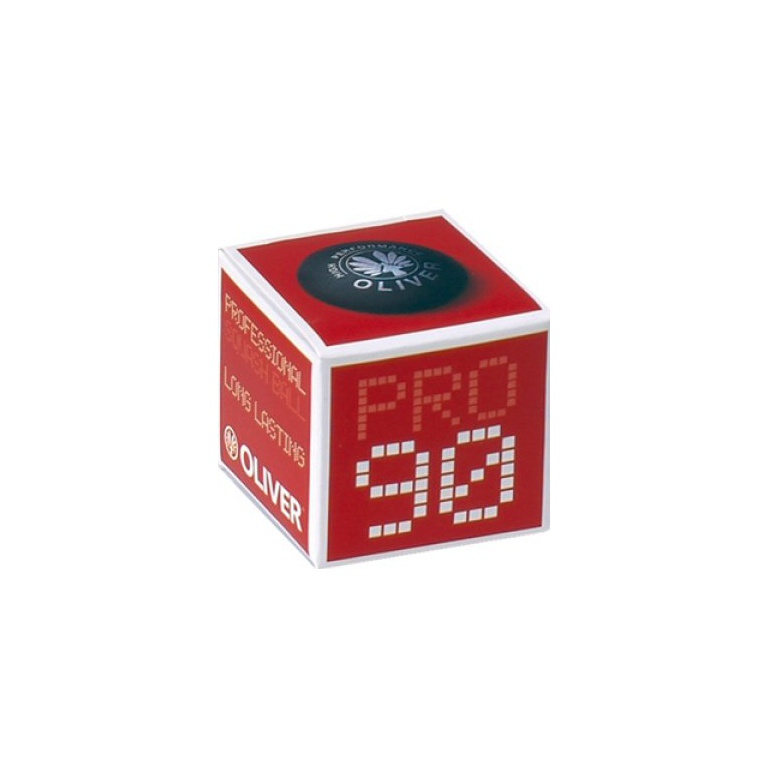 OLIVER Squash Ball (2 yellow dots, very slow) black - 1 ball