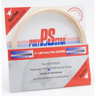 Stringing with Polystar Turbo natural tennis string