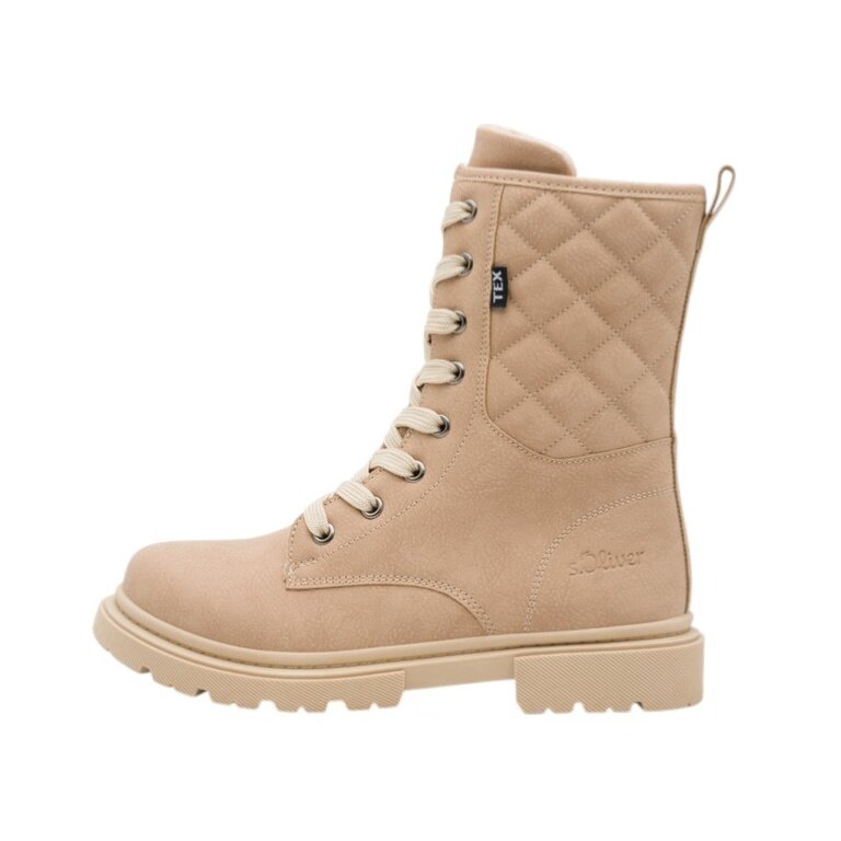 s.Oliver winter boots 5-46223-43-355 - with inner lining - sand brown girls