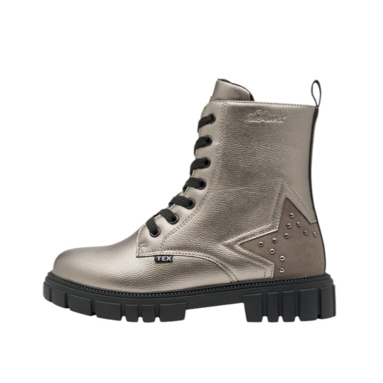 s.Oliver winter boots 5-46200-43 Tex membrane with soft foam gold/brown girls