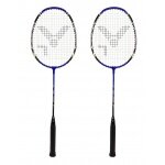 Victor Badminton racket AL2200 blue - strung - <b>( 2-pack SET ) </b>