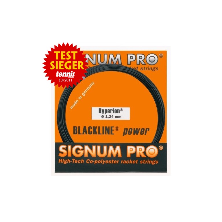 Signum Pro Tennis String Hyperion (Durability+Power) black 12m Set