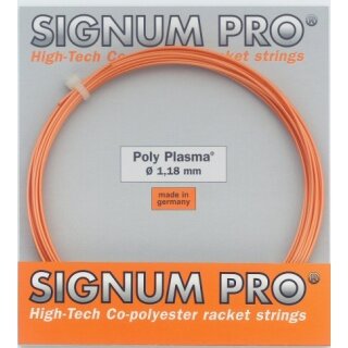 <div>Signum Pro Tennis String Poly Plasma (Durability) orange <b> 12 Meters from the reel</b></div>