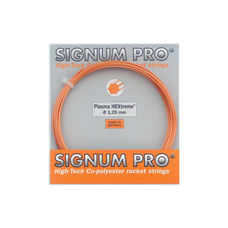 Signum Pro Tennis String Plasma Hextreme (Durability+Spin) orange 12m Set